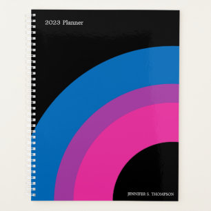 Agenda Personalizado de la bandera del Orgullo Iris bisex