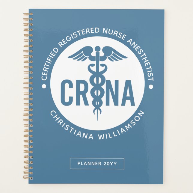Agenda Personalizado de la CRNA Certificado de enfermero  (Anverso)