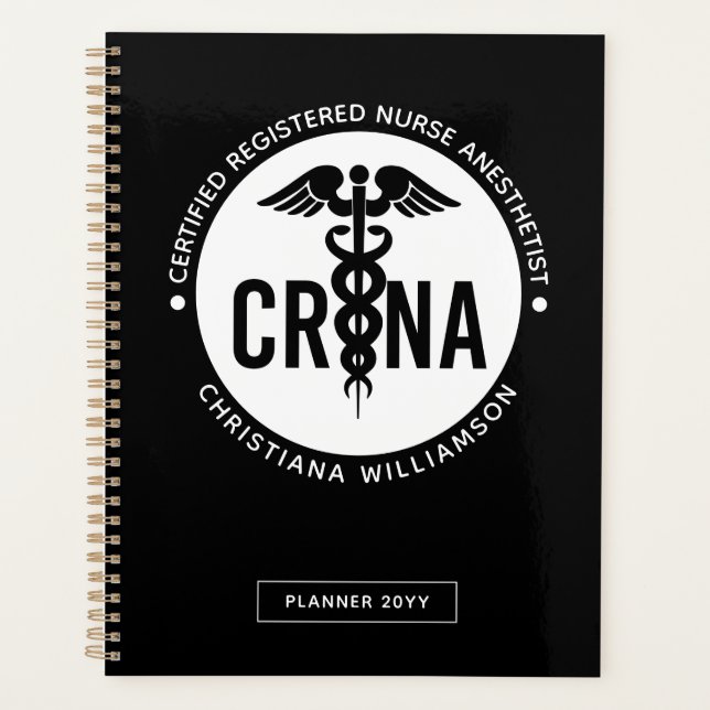 Agenda Personalizado de la CRNA Certificado de enfermero  (Anverso)