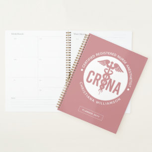 Agenda Personalizado de la CRNA Certificado de enfermero