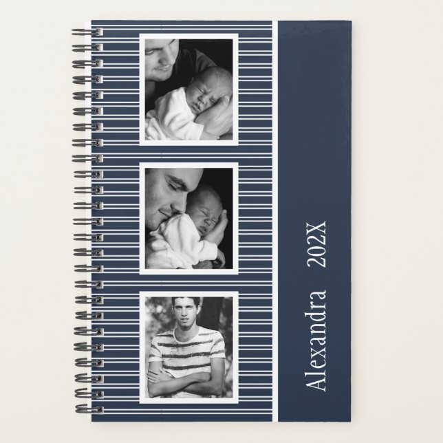 Agenda Personalizado de la Marina Azul 3 Foto 2023 (Anverso)