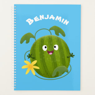 Agenda Personalizado de la sandía sonriente alegre