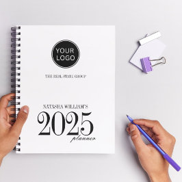 Agenda Personalizado de logotipo de empresa simple 2025 P