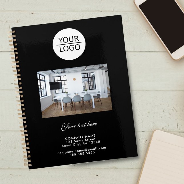 Agenda Personalizado de logotipo negro Mensajes de texto  (Subido por el creador)