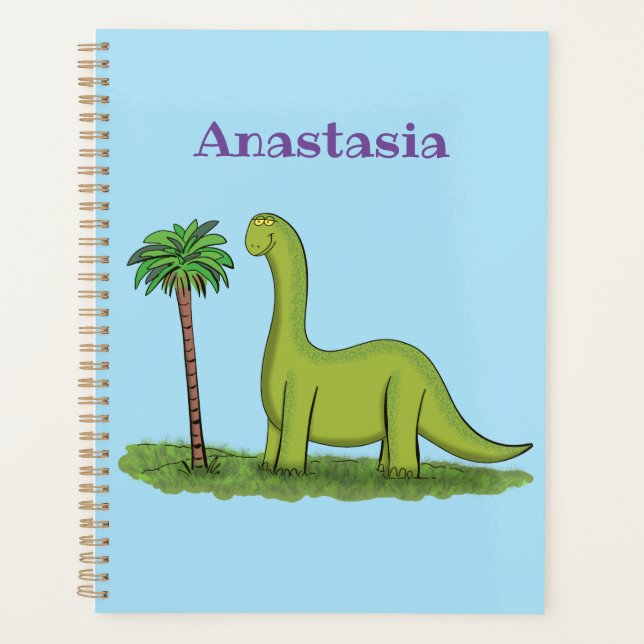 Agenda Personalizado de los dinosaurios de brontosauro ve (Anverso)