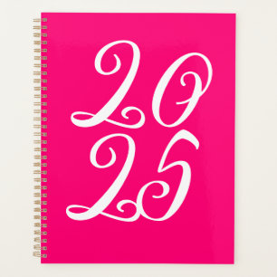 Agenda Personalizado de magenta rosado brillante lindo gu