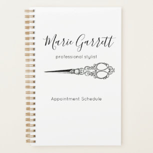 Agenda Personalizado de negocios del Salón de Tijeras Vin