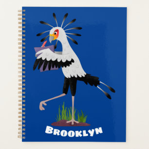 Agenda Personalizado de notas de escritura de pájaros de 