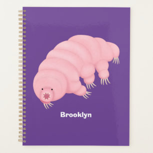 Agenda Personalizado de oso de agua tardígrado rosa y sua