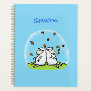 Agenda Personalizado de ovejas y mariposas