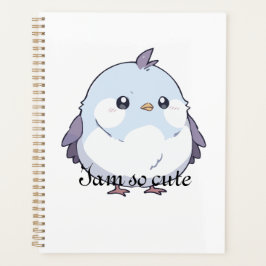 Agenda Personalizado de pájaro Cute Kawaii Chubby - Paste
