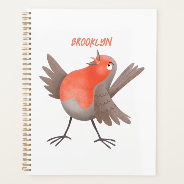 Agenda Personalizado de pájaro de burro canto (Anverso)