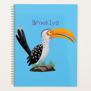Agenda Personalizado de pájaro safari de buey amarillo di