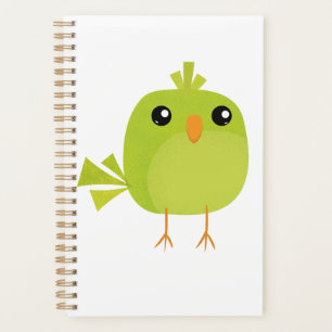 Agenda Personalizado de pájaro verde
