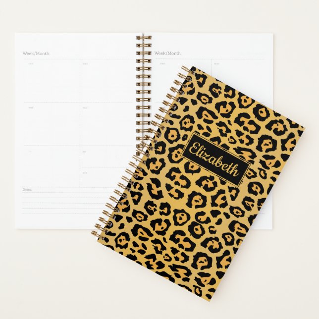 Agenda Personalizado de patrón leopardo (Demostración)