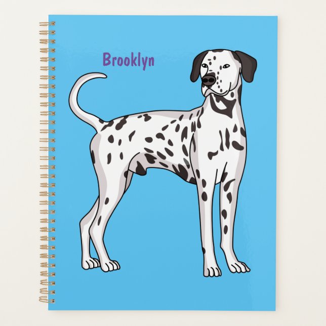 Agenda Personalizado de perro dalmatiano (Anverso)