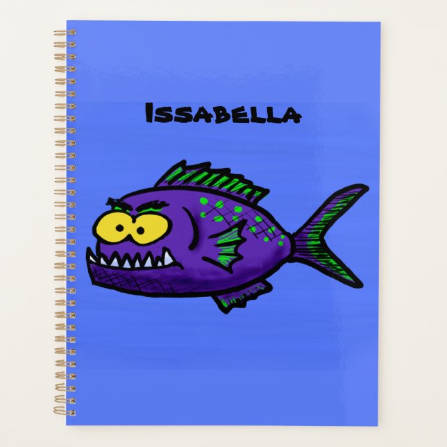 Agenda Personalizado de pescado piraña (Anverso)