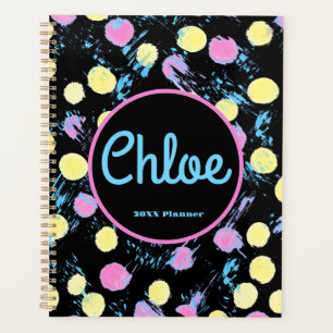 Agenda Personalizado de pintura de confetti