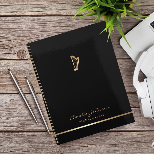 Agenda Personalizado de profesores de música de oro con e (Subido por el creador)