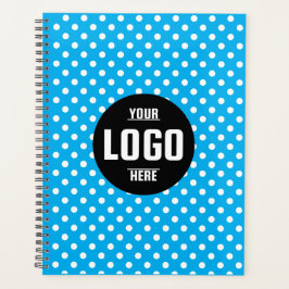 Agenda Personalizado de puntos de polka blanco y negro 20