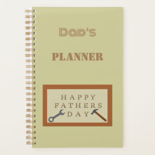 Agenda Personalizado de Rótulo de Madera del Día del Padr
