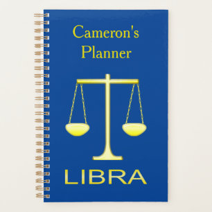 Agenda Personalizado de signos de estrella de balanzas de