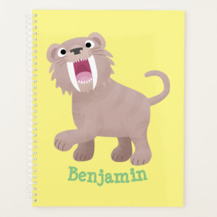 Agenda Personalizado de Smilodon del tigre dientes de Cut