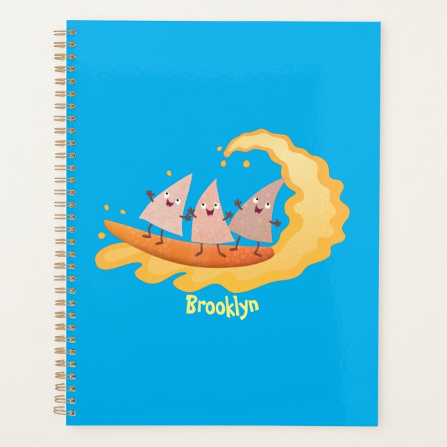 Agenda Personalizado de surf con chips de maíz de nachos (Anverso)