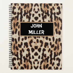 Agenda Personalizado de vuelta a la escuela leopardo de l