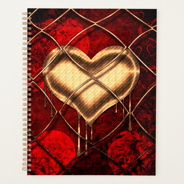 Agenda Personalizado del Corazón Gótico (Anverso)