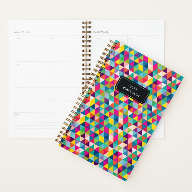 Agenda Personalizado del triángulo arcoiris Año y planifi (Demostración)