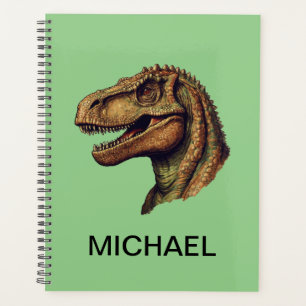 Agenda Personalizado Dinosaurio Verde T-Rex Tyrannosaurus