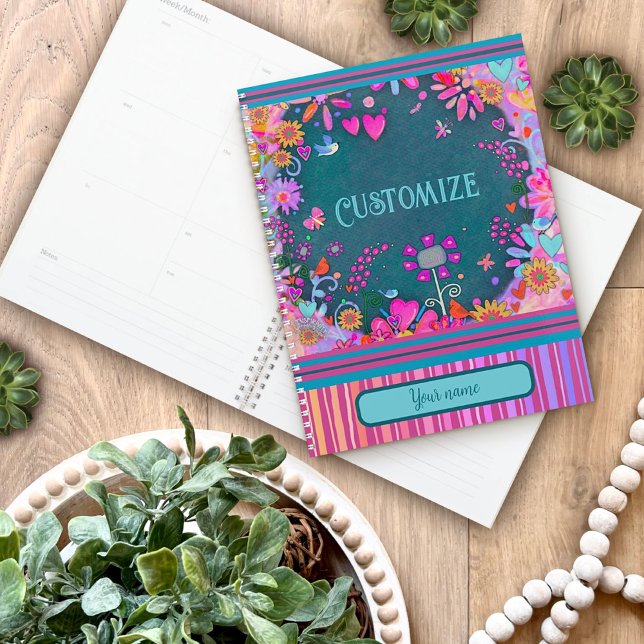 Agenda Personalizado Diversión Nombre Personalizado Bonit (Subido por el creador)