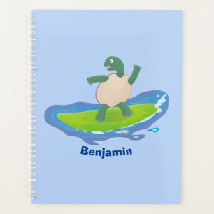 Agenda Personalizado divertida de la ola de tortugas