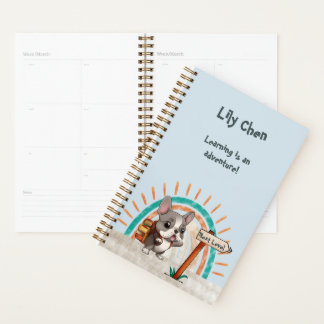 Agenda Personalizado educada Bulldog francés de vuelta a