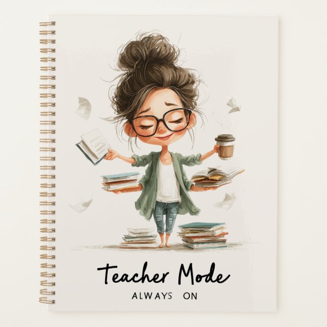 Agenda Personalizado educativa con "Modo docente siempre  (Anverso)