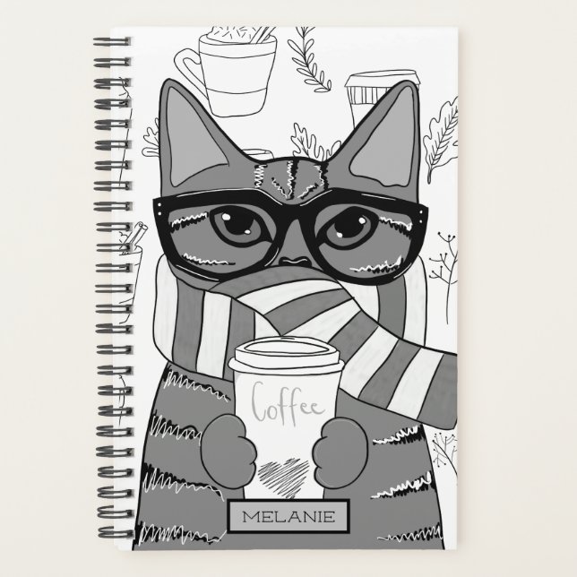 Agenda Personalizado el Gato y el Café (Anverso)