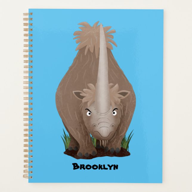 Agenda Personalizado elasmotherium rinoceronte (Anverso)
