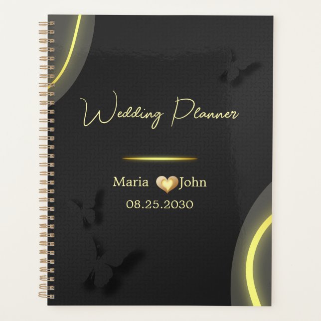 Agenda Personalizado Elegant Wedding Planner (Anverso)