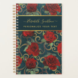 Agenda Personalizado elegante de Moda elegante con flores