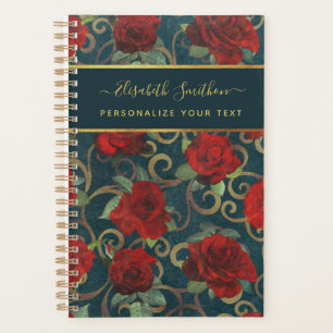 Agenda Personalizado elegante de Moda elegante con flores