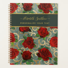 Agenda Personalizado elegante de Moda elegante con flores