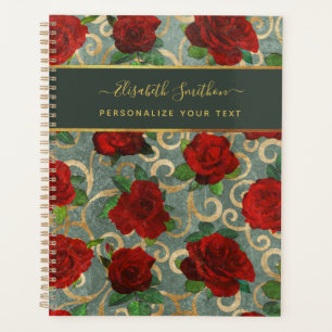 Agenda Personalizado elegante de Moda elegante con flores