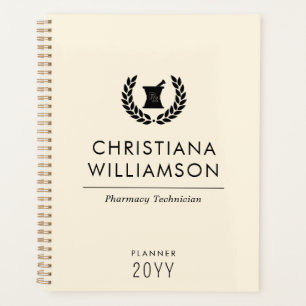 Agenda Personalizado Elegante Farmacia Farmacéutica Perso