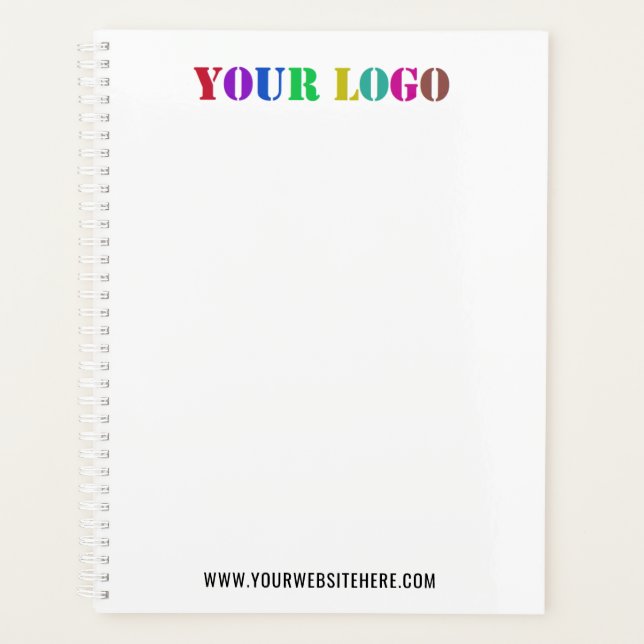 Agenda Personalizado Empresa Logo y Text Business Planner (Anverso)