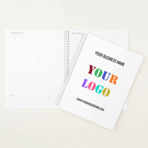 Agenda Personalizado Empresa Logo y Text Business Planner