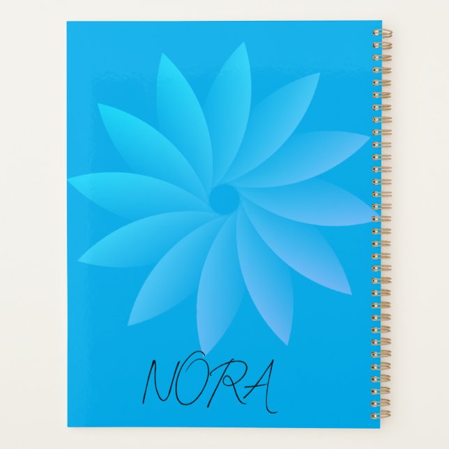 Agenda Personalizado Floral (Reverso)