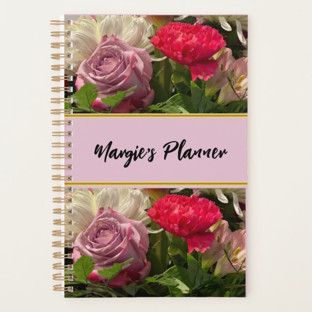 Agenda Personalizado floral (Anverso)