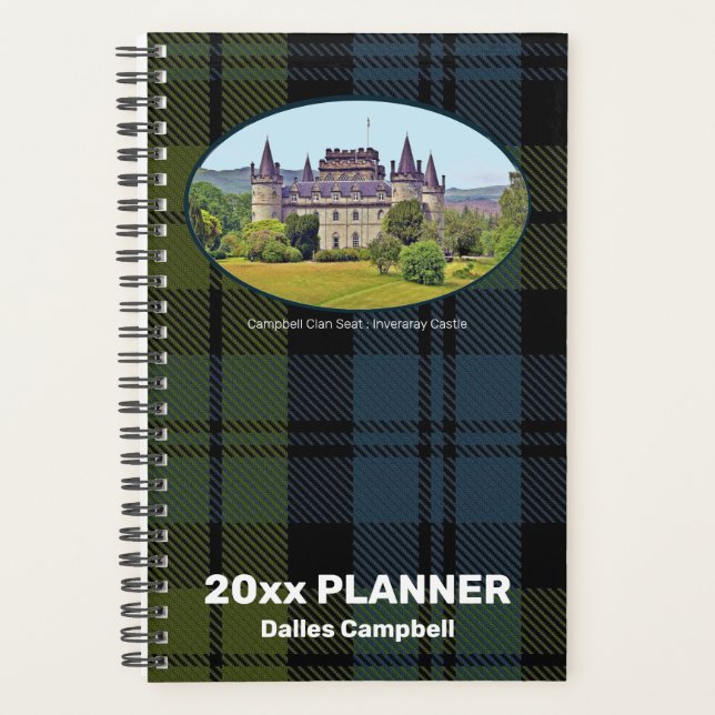 Agenda Personalizado Foto Campbell Clan Scottish Clan Cas (Anverso)