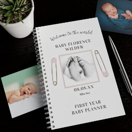 Agenda Personalizado Foto: Pink Baby First Year Planner